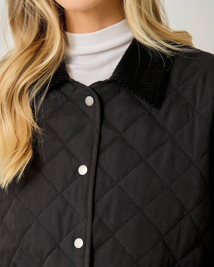 Quilted Jacket in Black