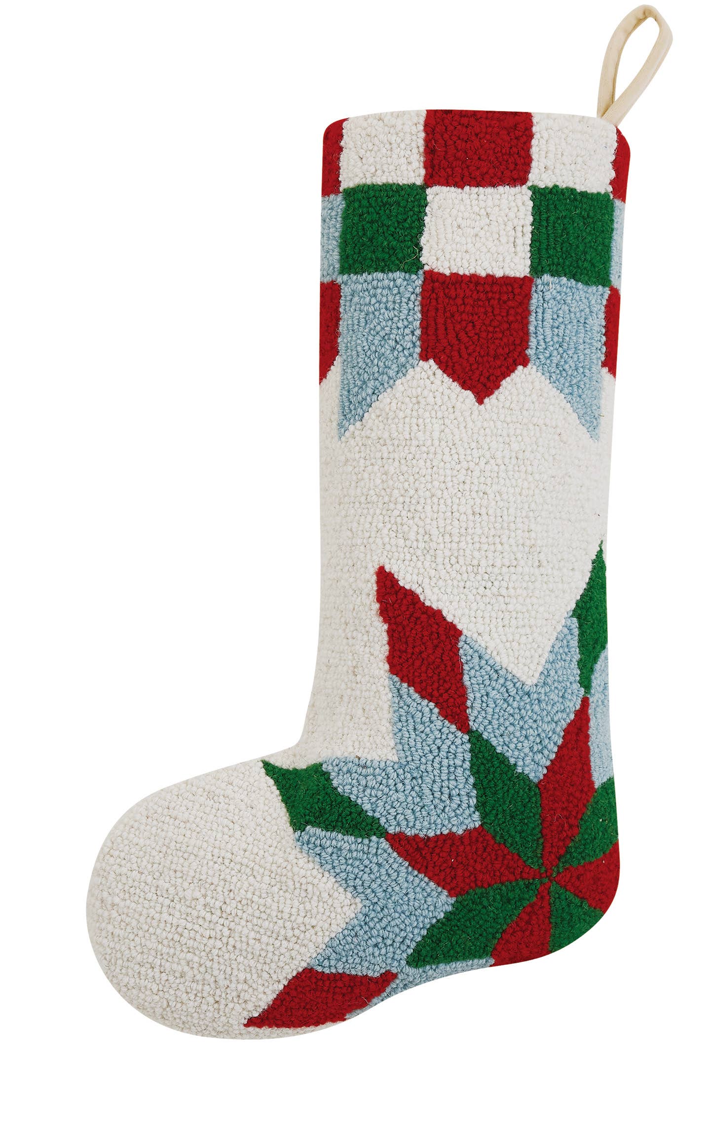 Christmas Patchwork Hook Stocking