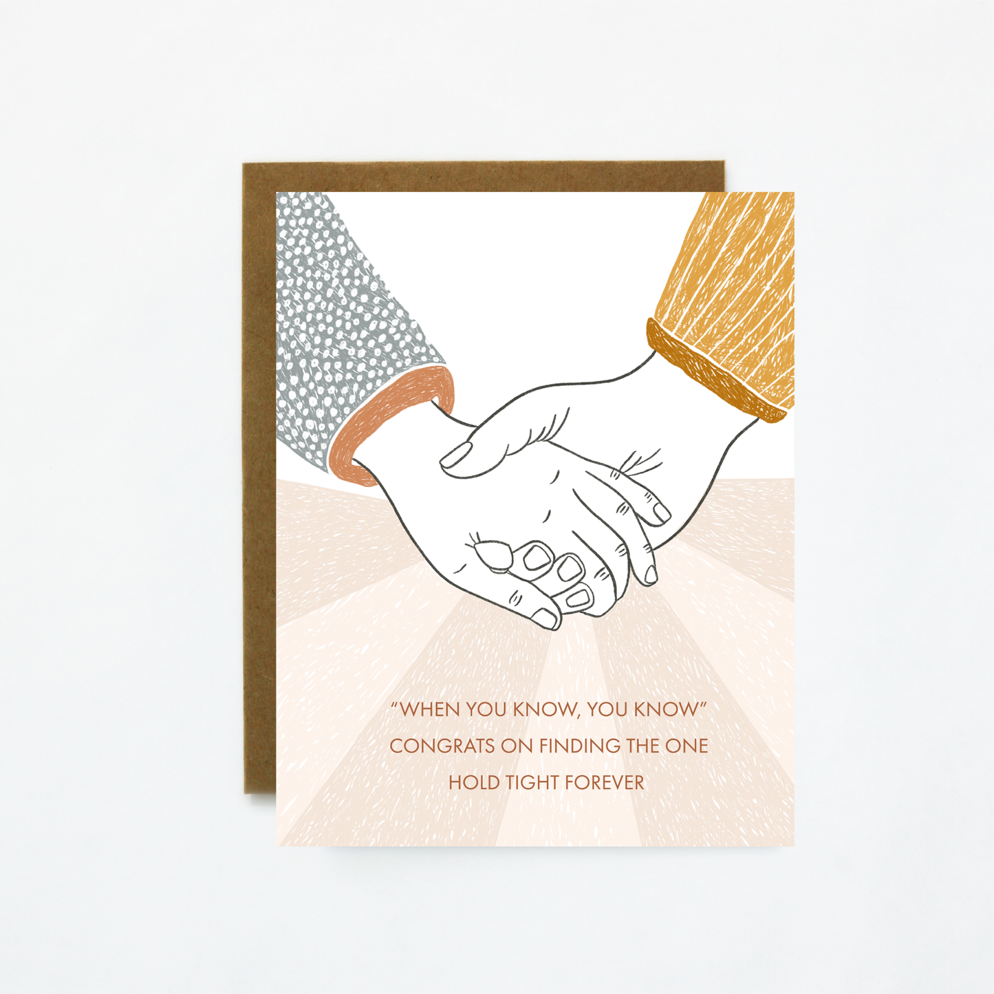 Hold Tight Forever Wedding and Engagement Card