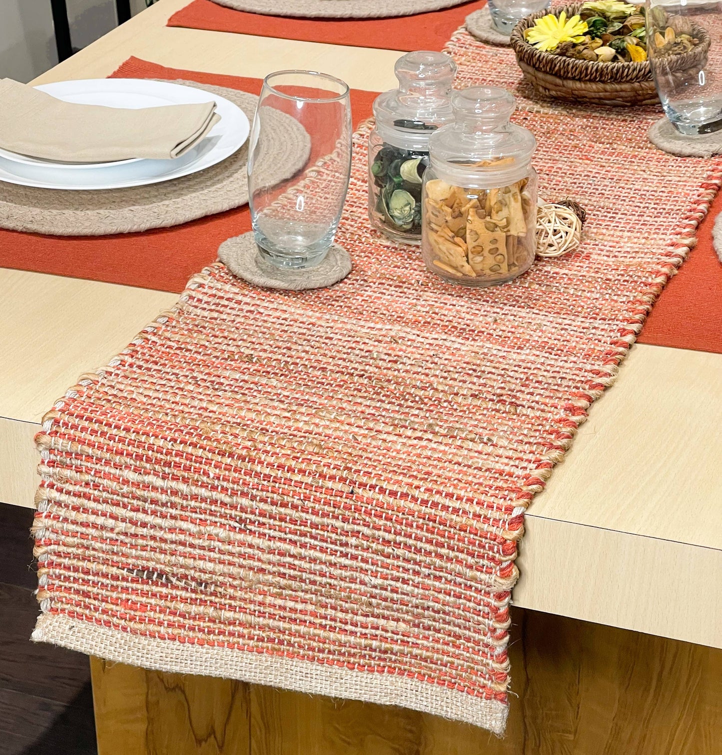 Rust & Jute Table Runner