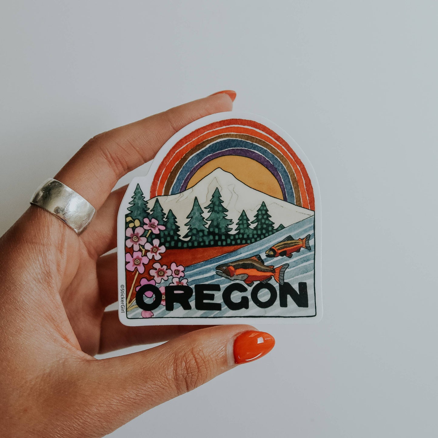 Oregon Rainbow Sticker