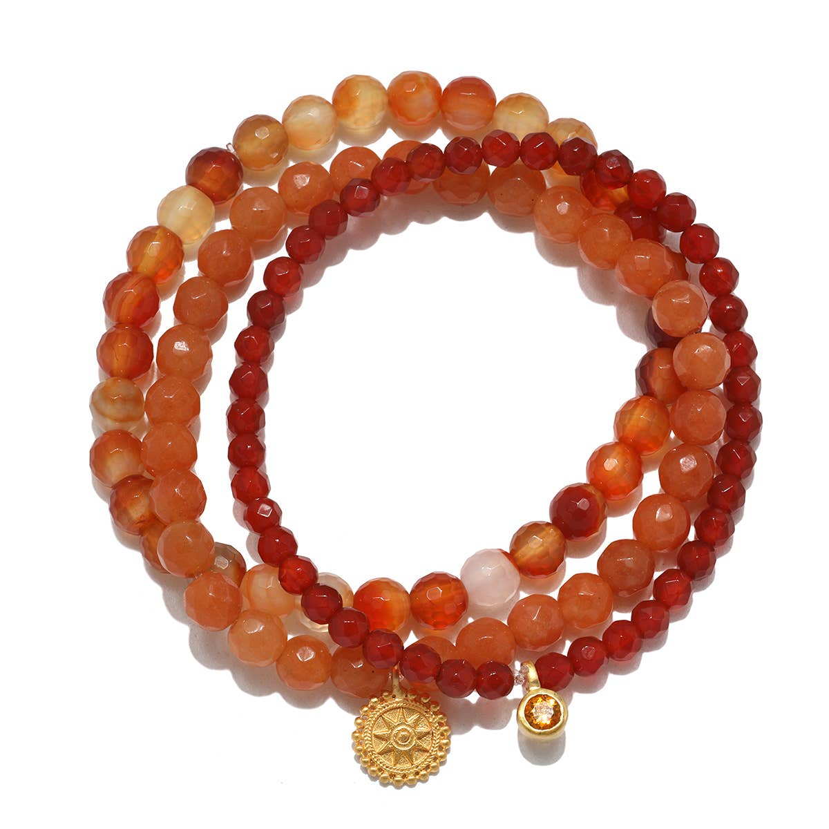 Manifest Protection Gemstone Bracelet Trio | Satya