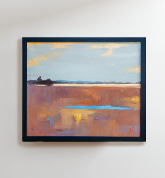 "Pond in the High Desert" Oil Painting | Janice Druian