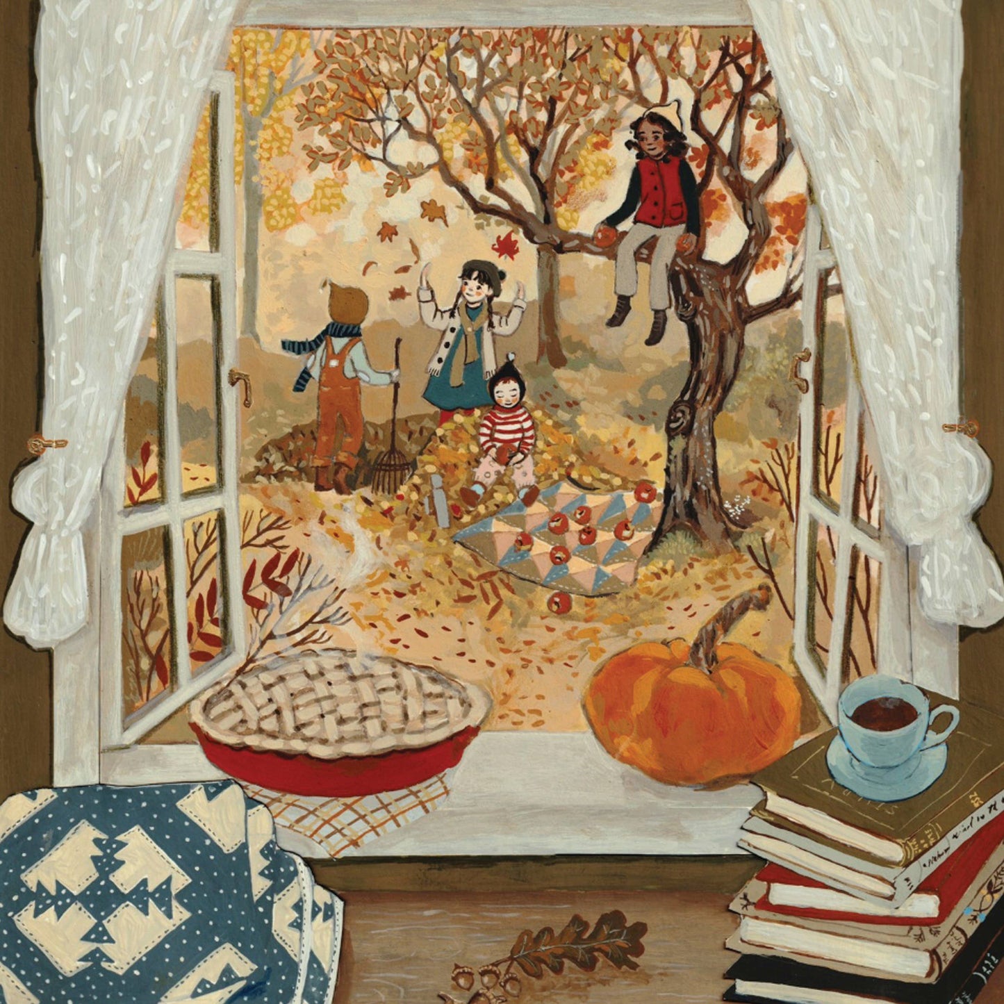 Autumn's Window 100 Piece Mini Puzzle