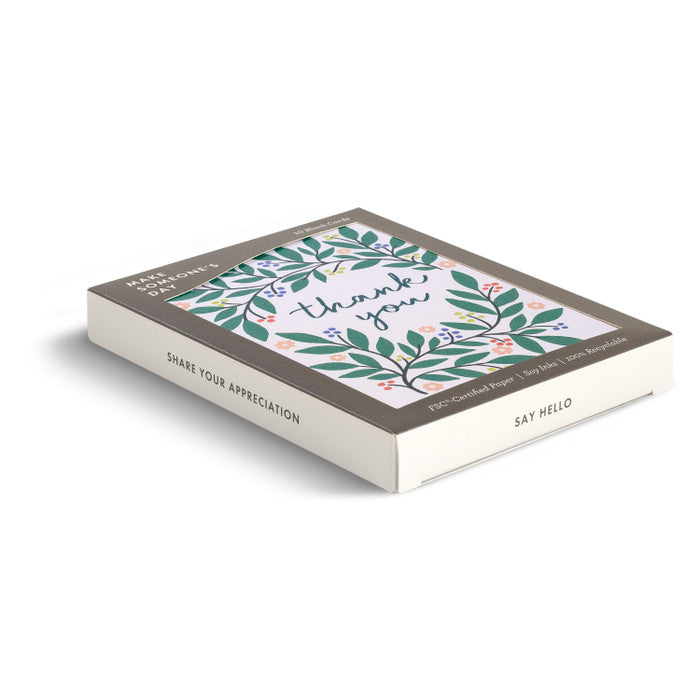 Botanical Thank You Boxed Cards