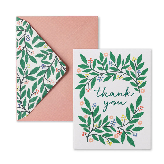 Botanical Thank You Boxed Cards