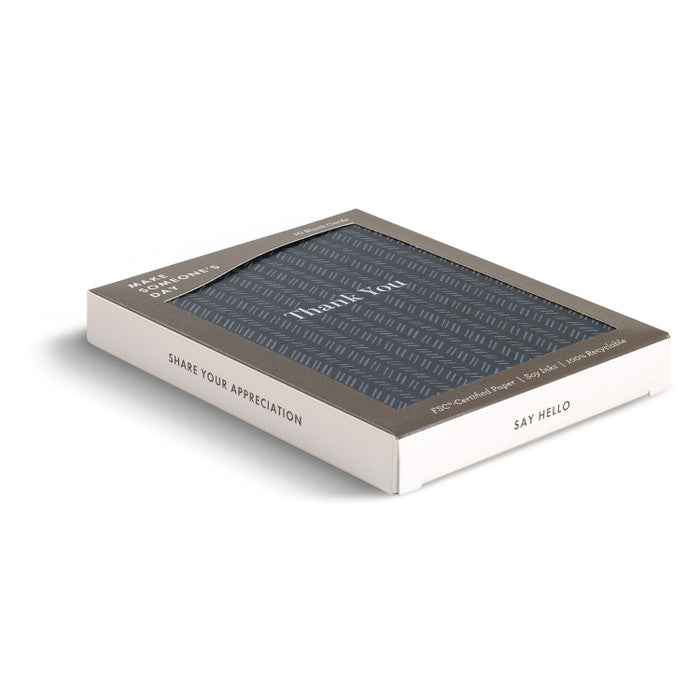 Navy Thank You Boxed Cards