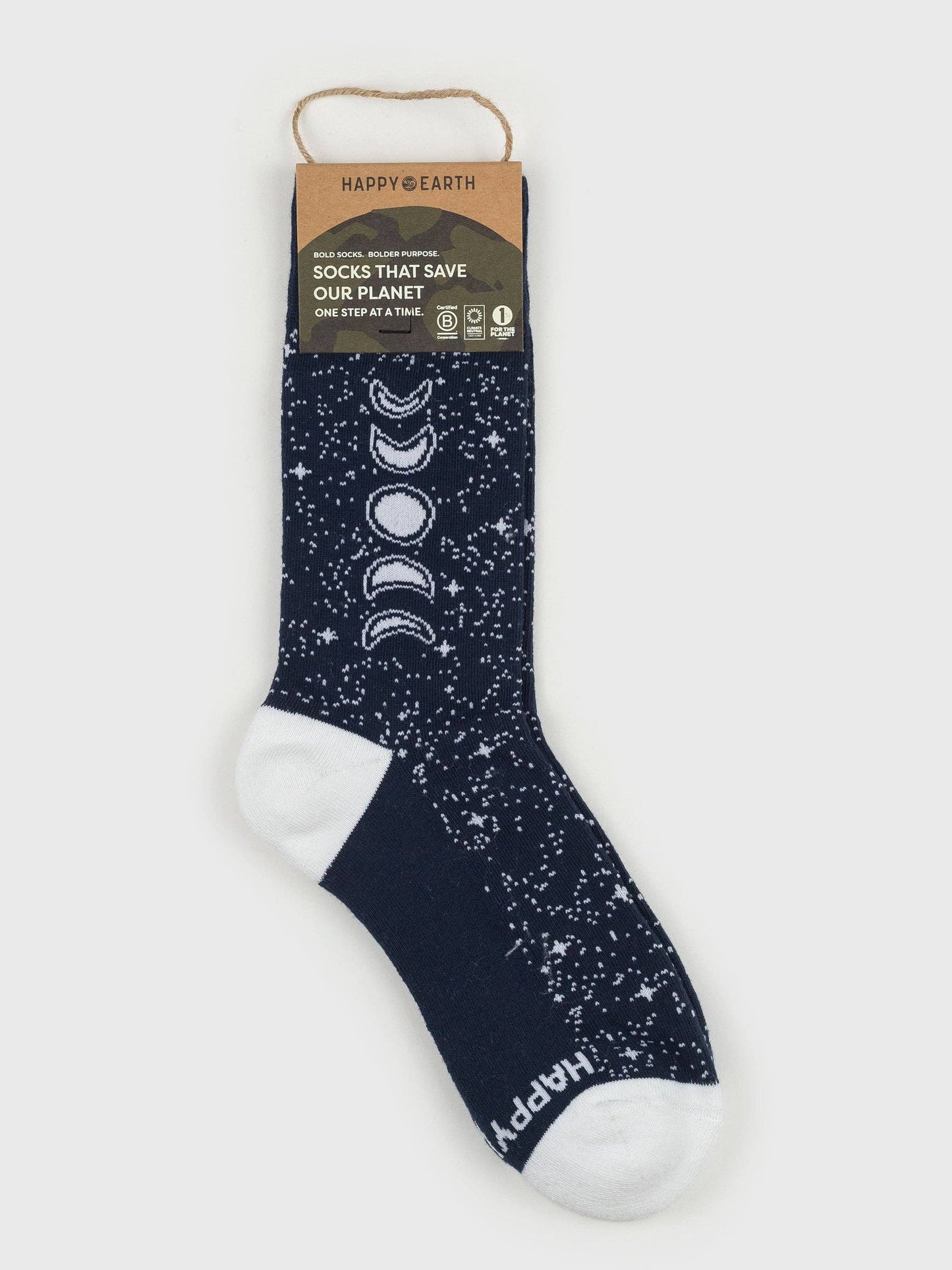 Moonshine Navy Crew Socks