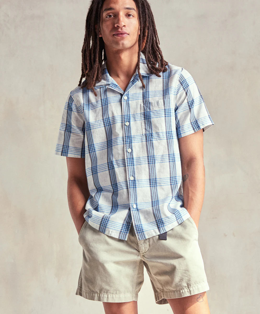 BBQ Shirt in Blue Plaid | Outerknown