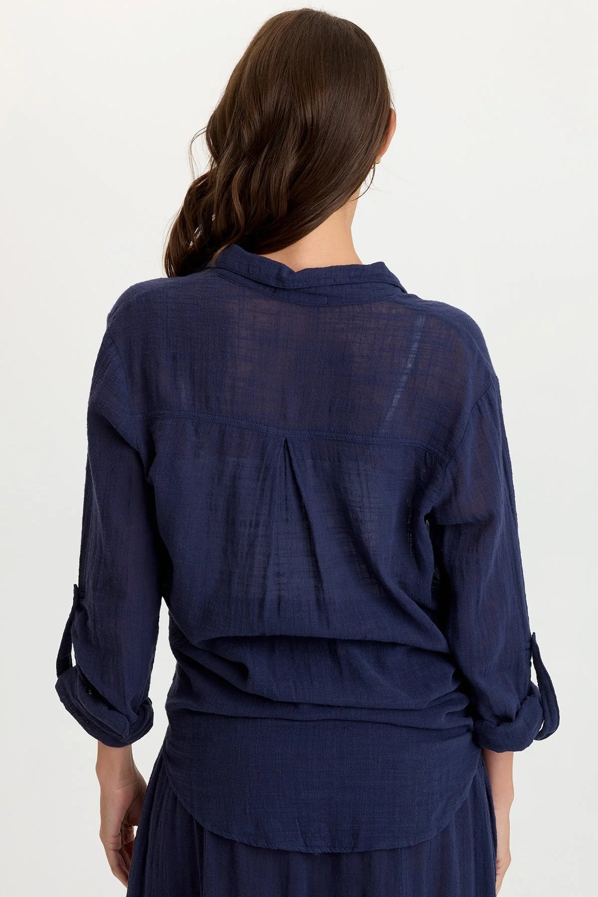 Porter Button Shirt in Navy | Wearables