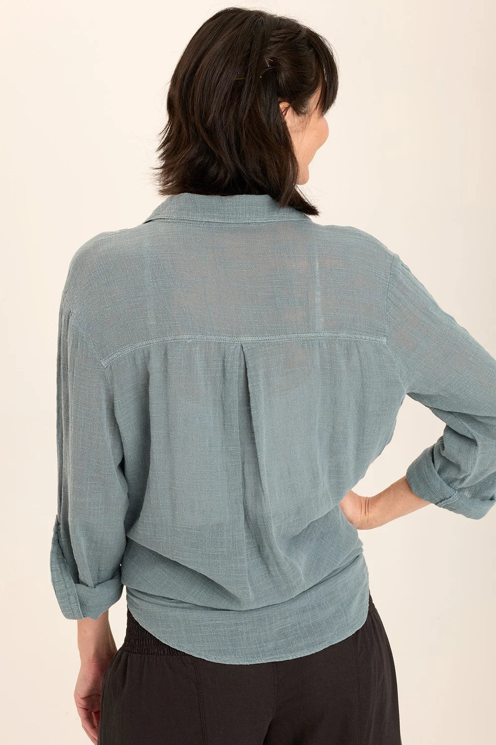 Porter Blouse in Thunderclap | XCVI