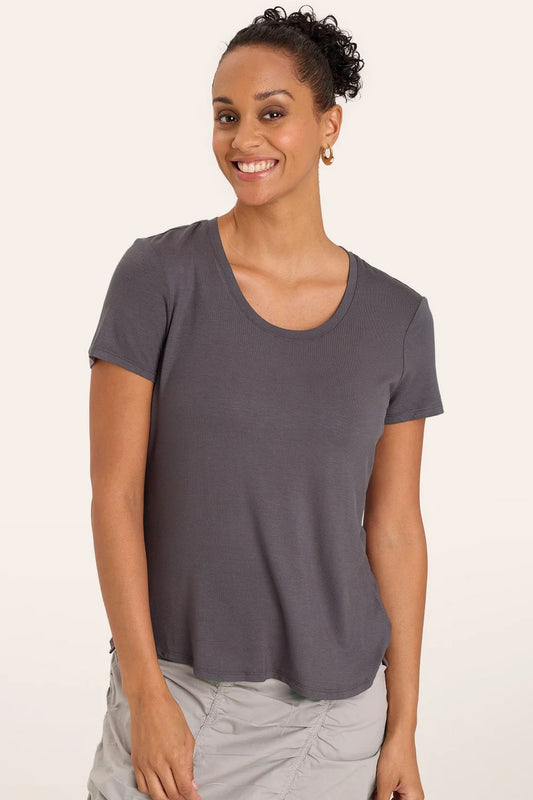 Authority Tee in Charcoal | Wearables