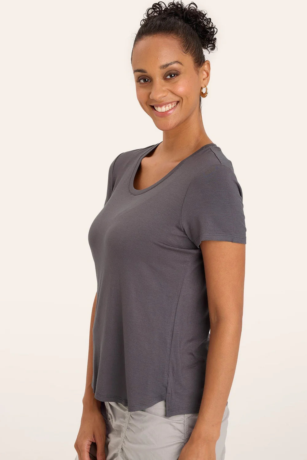 Authority Tee in Charcoal | Wearables