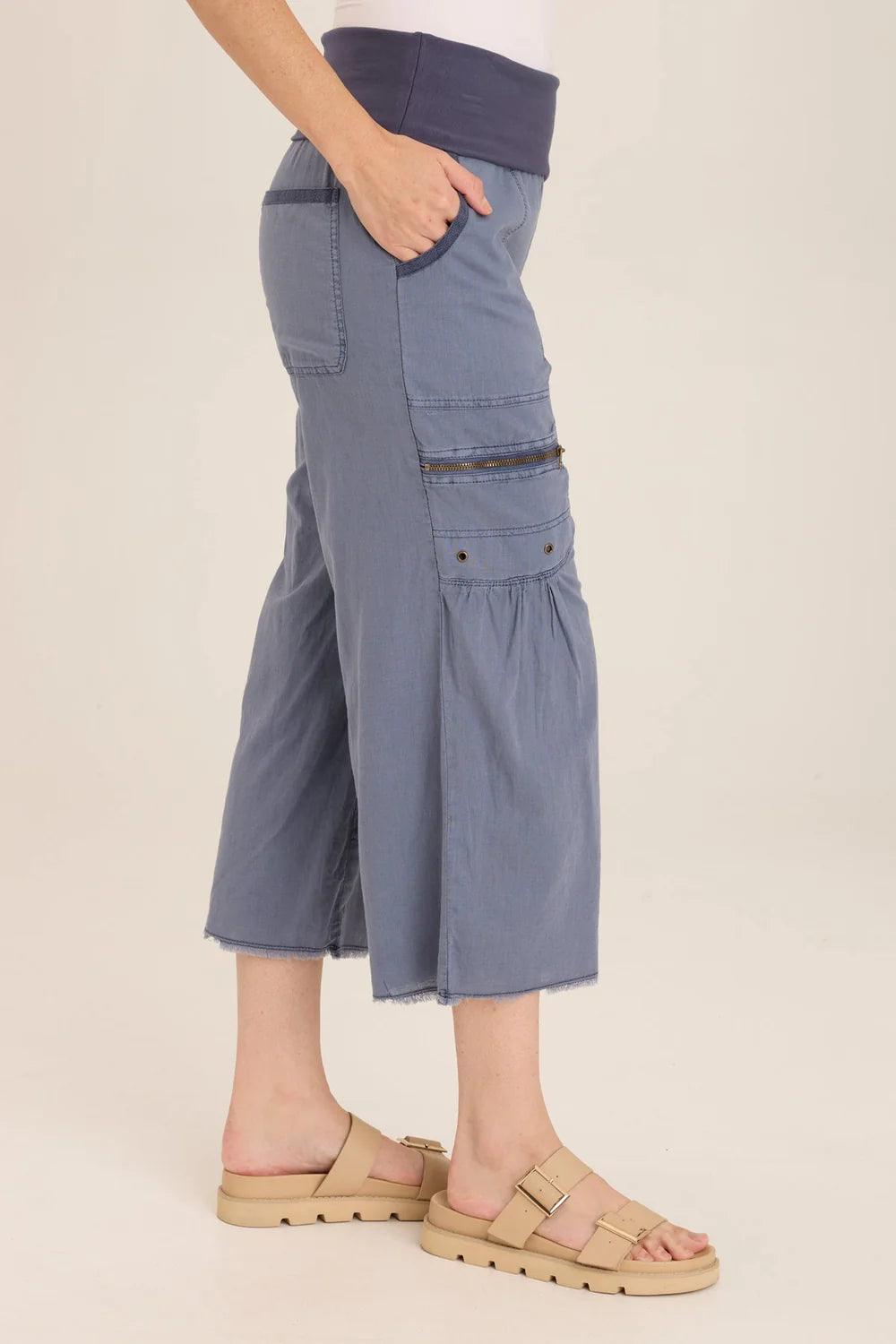 Pasqual Crop Pant in Hypnotic | XCVI
