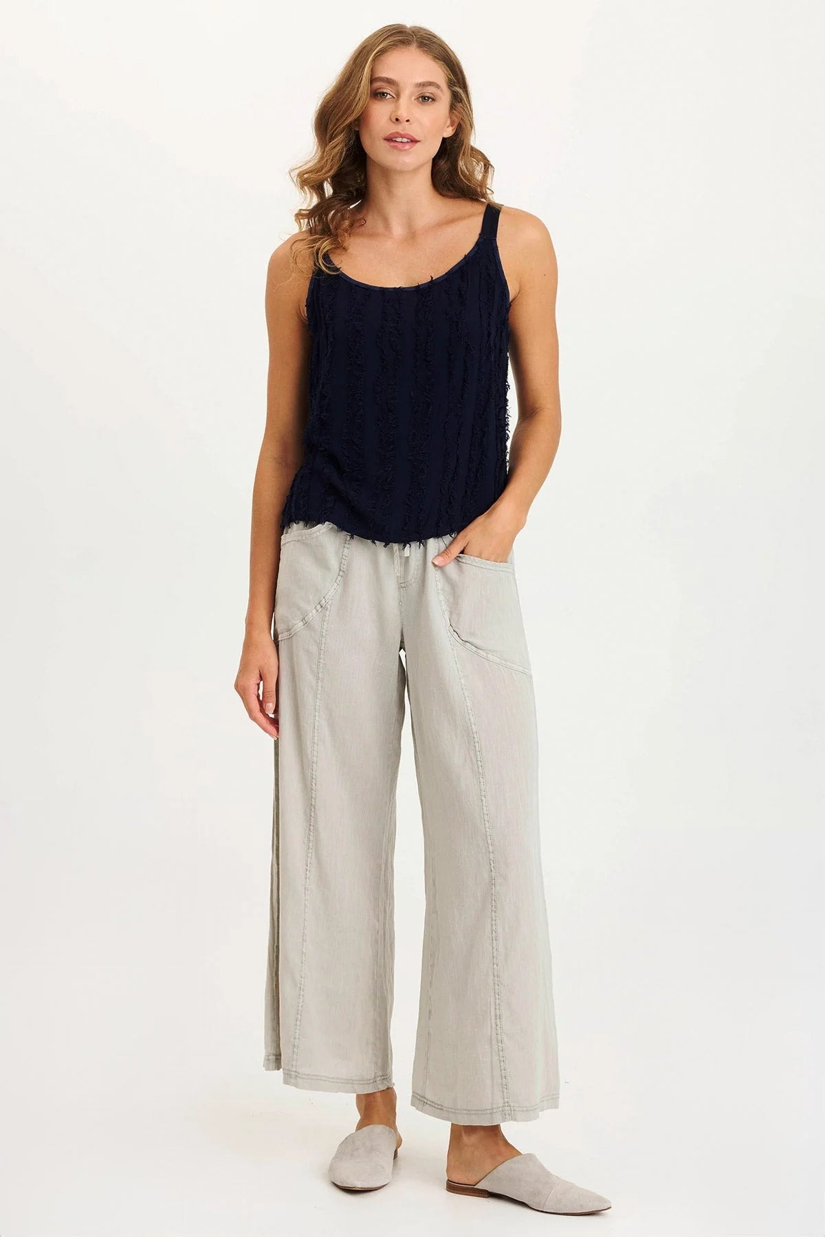 Pia Wide Leg in Whitecap | XCVI