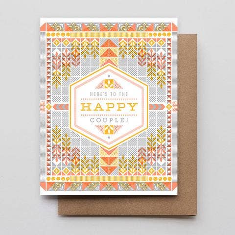 Here's To The Happy Couple Wedding Card