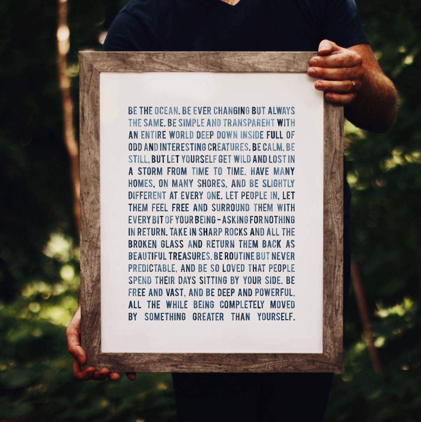 Be the Ocean Large Print