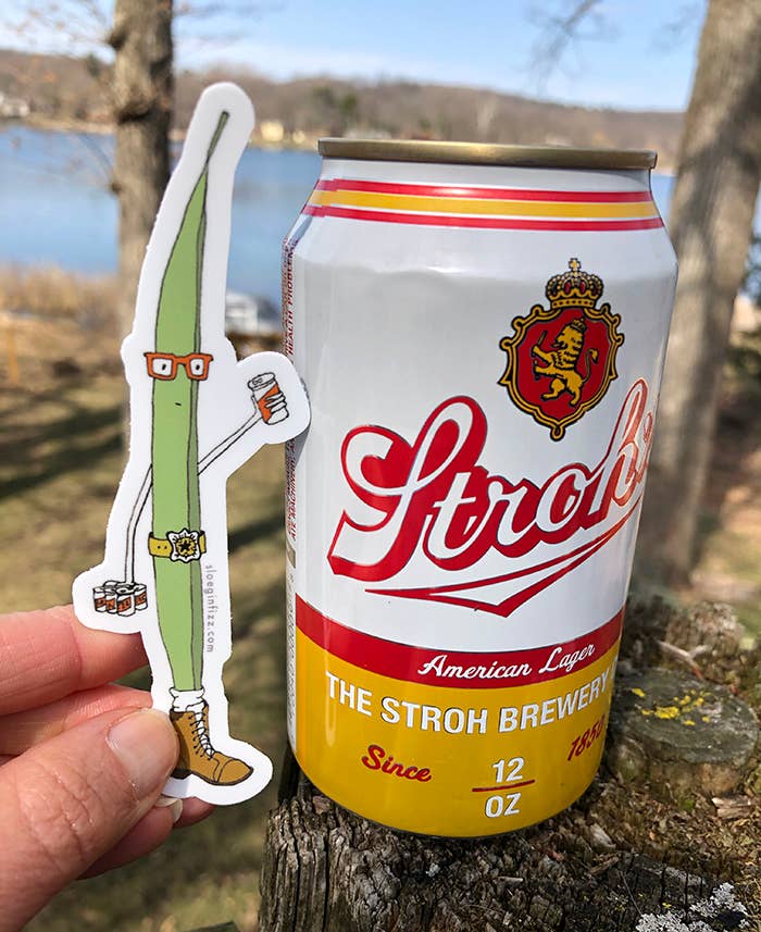 Bean with a Belt and Boot Sticker