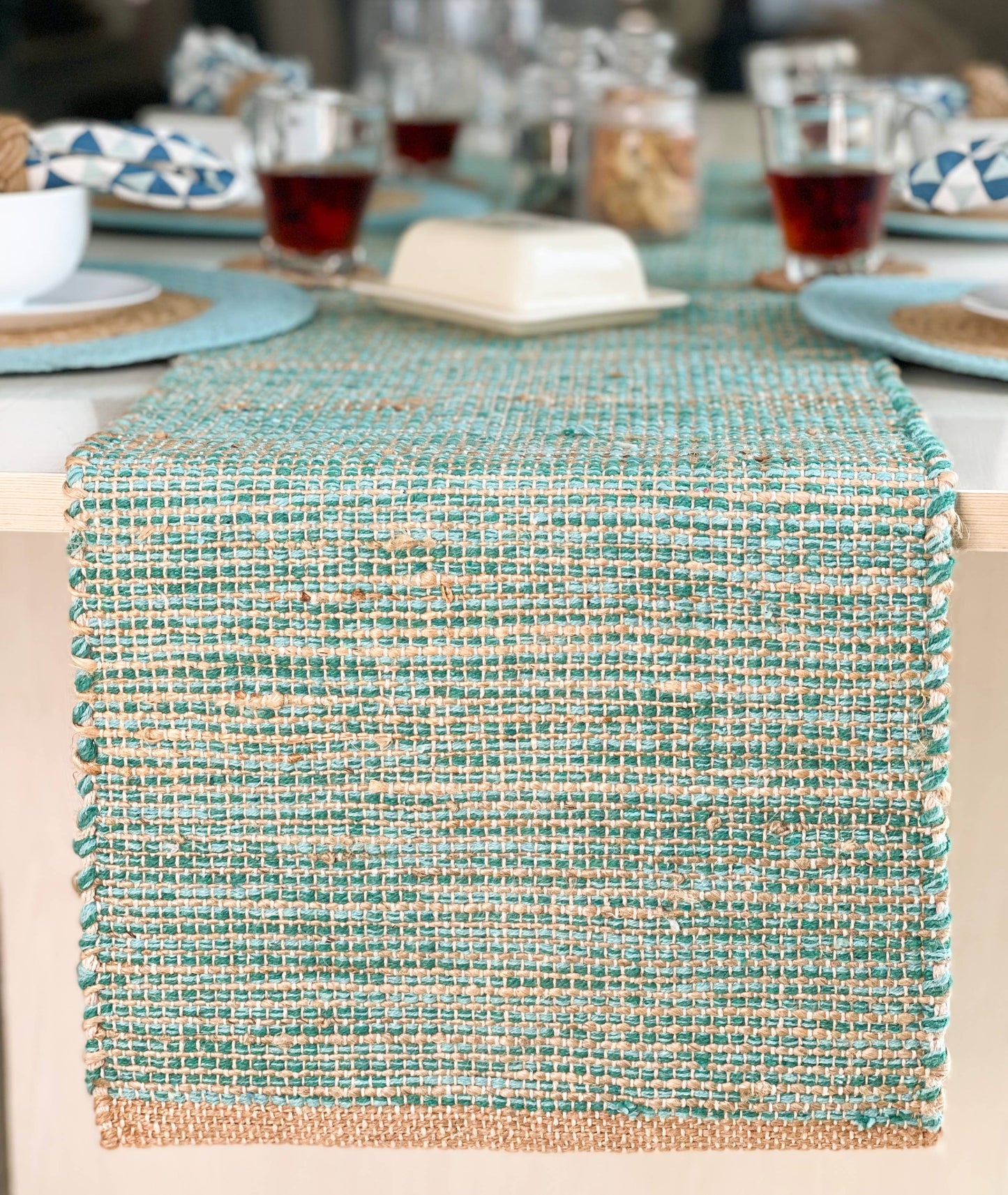 Turquoise Table Runner