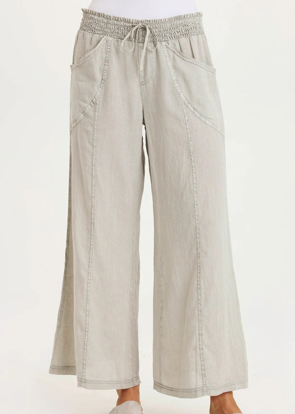 Pia Wide Leg in Whitecap | XCVI