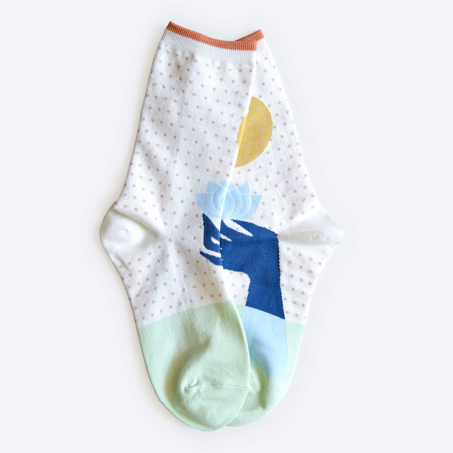 Lotus Crew Socks