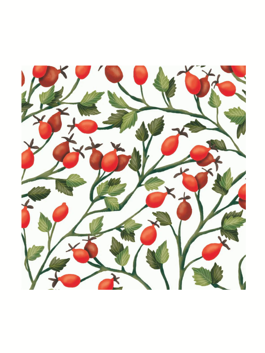 Rose Hips Beverage Napkins