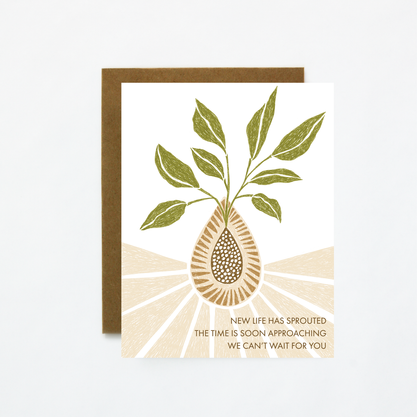 New Life Sprouted Baby Card