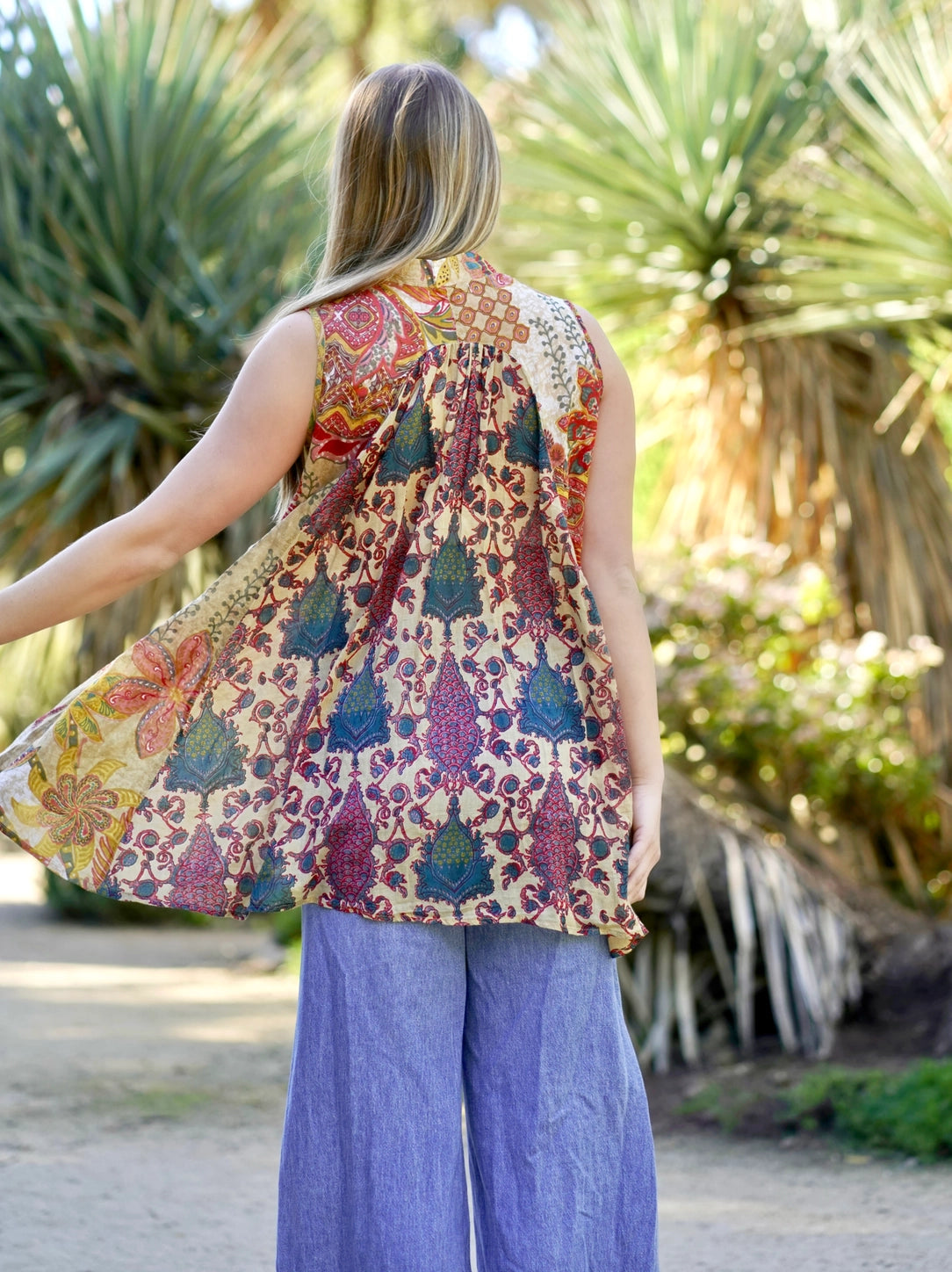 Alani Tunic Tank in Multi Print