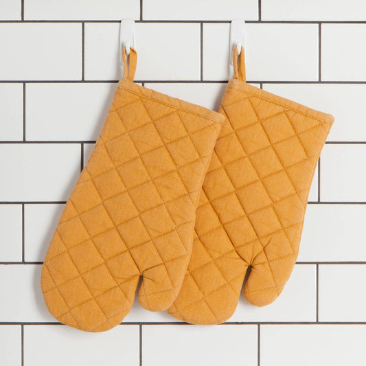 Ochre Stonewash Oven Mitt