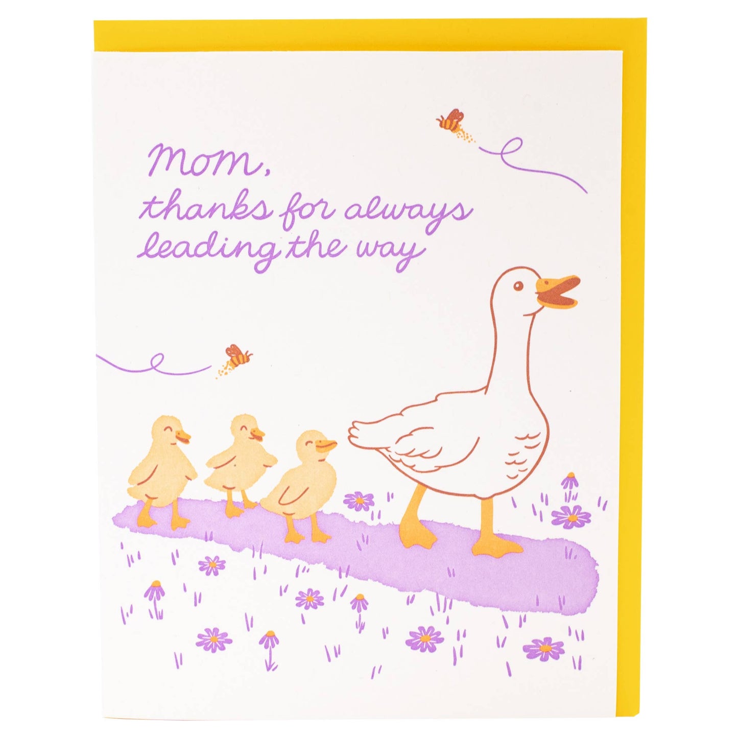 Fluffy Ducklings Mom Card