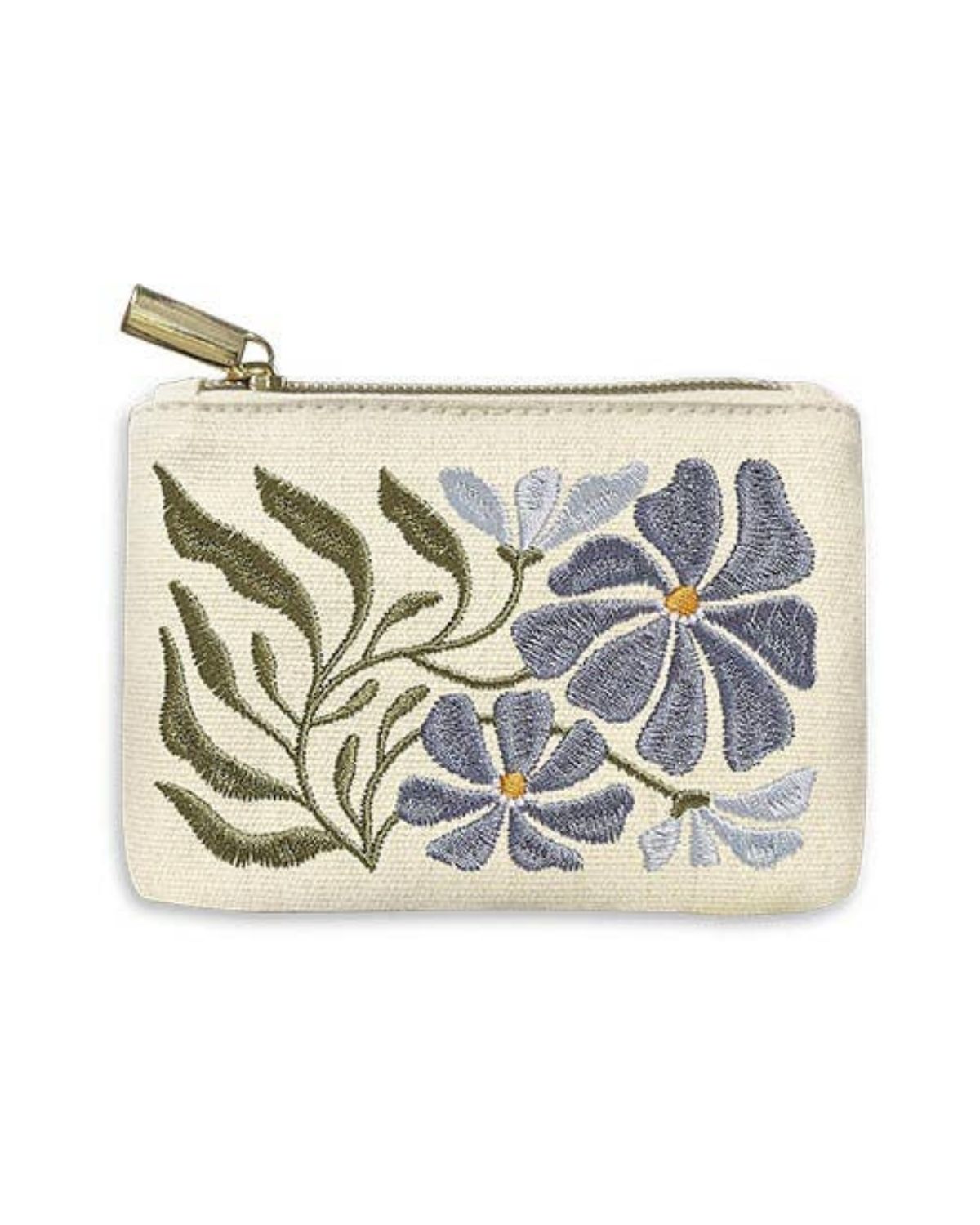 Aster Floral Coin Pouch