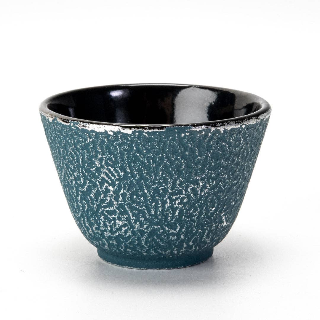 Blue Cast Iron Tea Cup