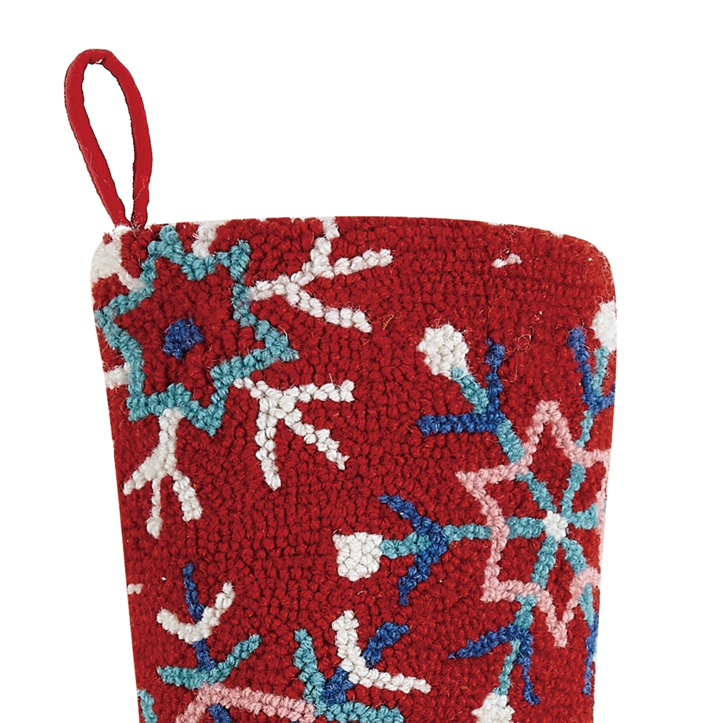 Colorful Snowflakes Hook Stocking