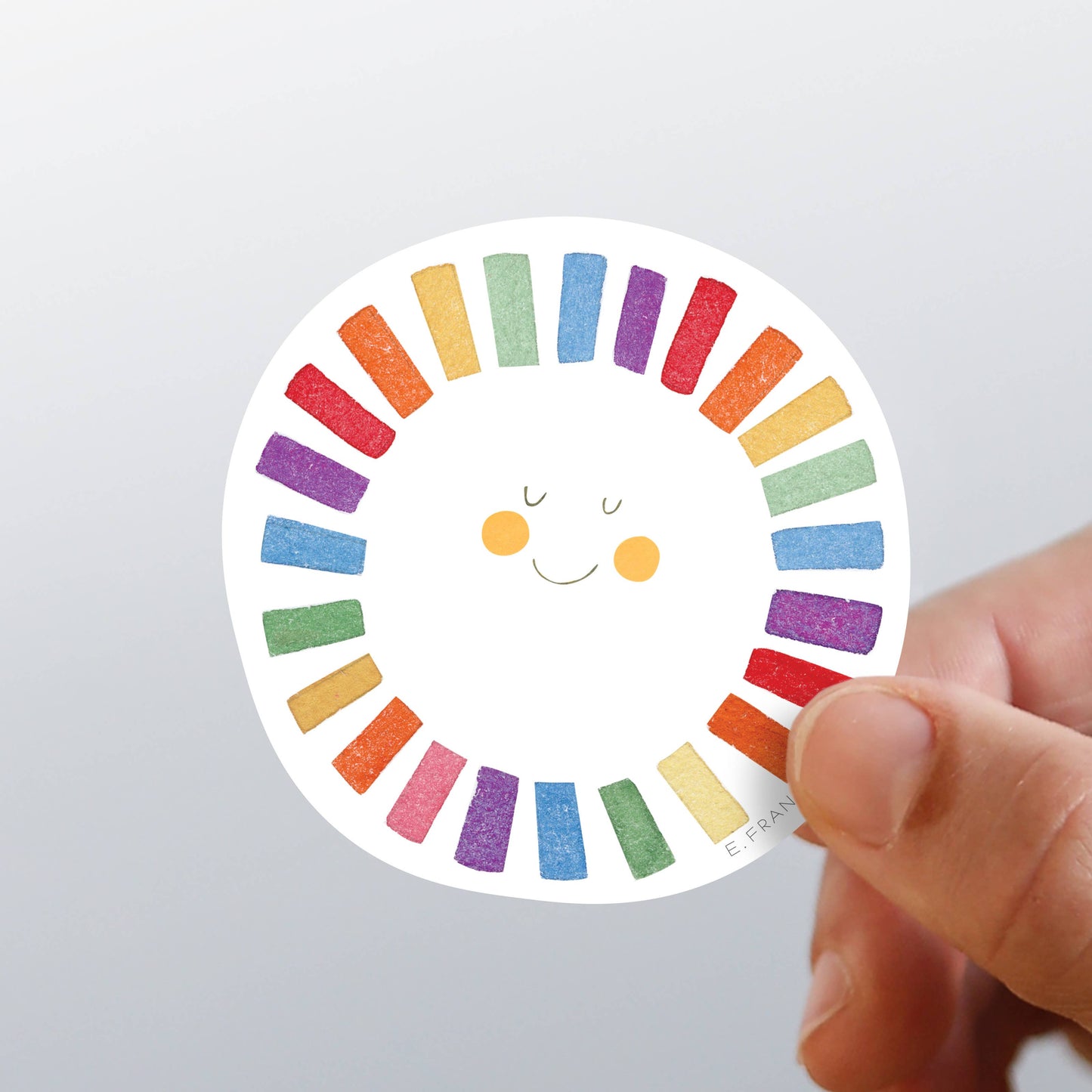 Rainbow Sun Sticker