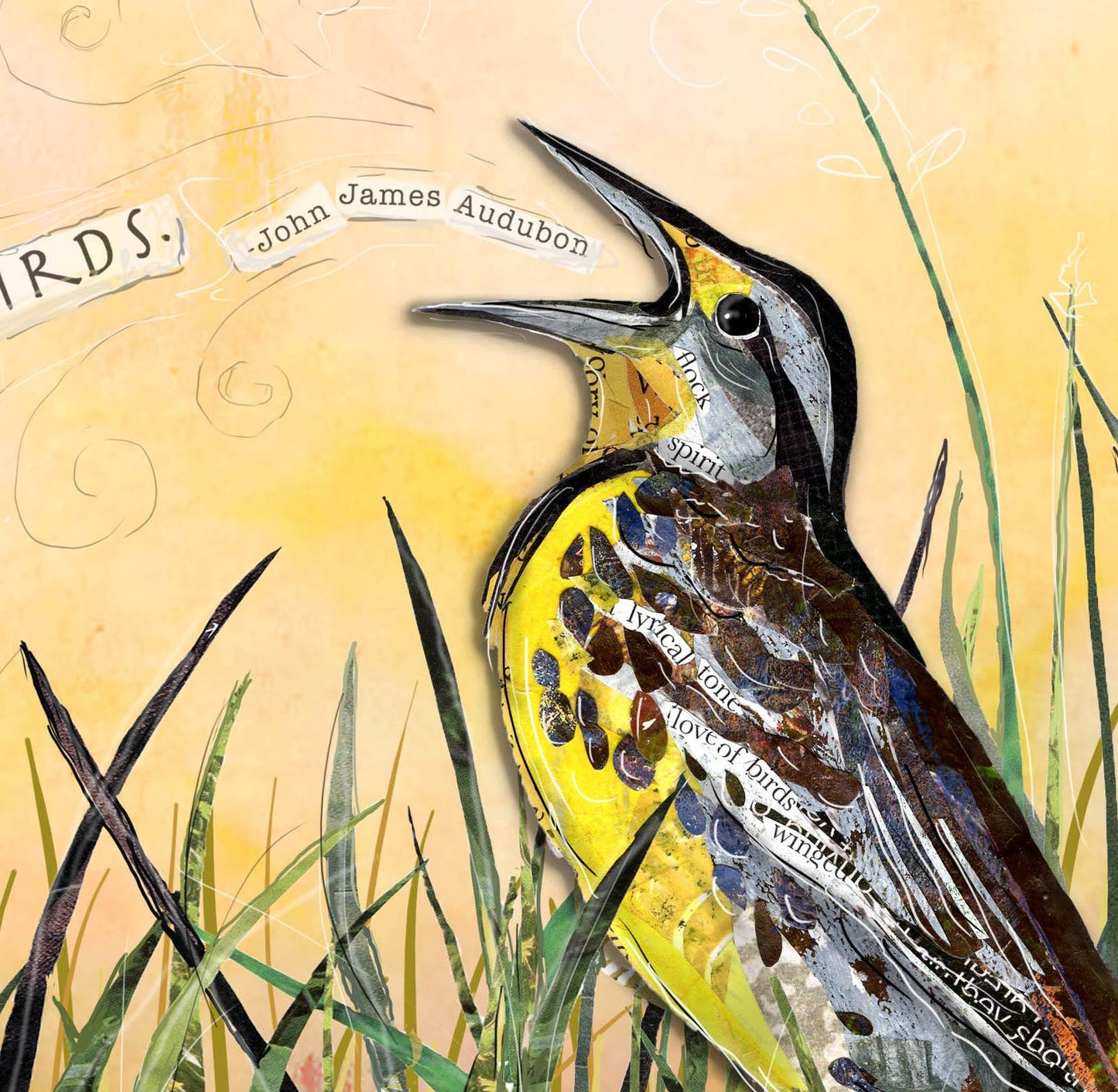 Western Meadowlark Greeting Card