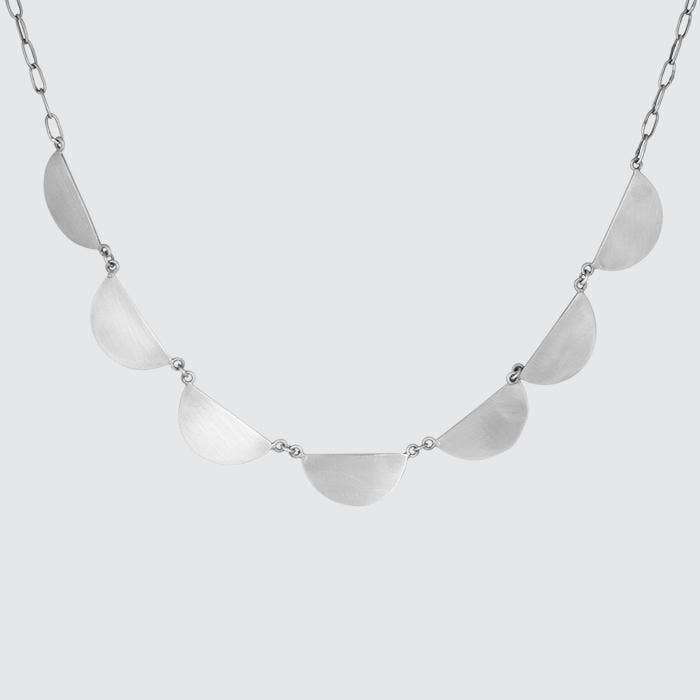 Silver Scalloped Chain Necklace | Jane Diaz