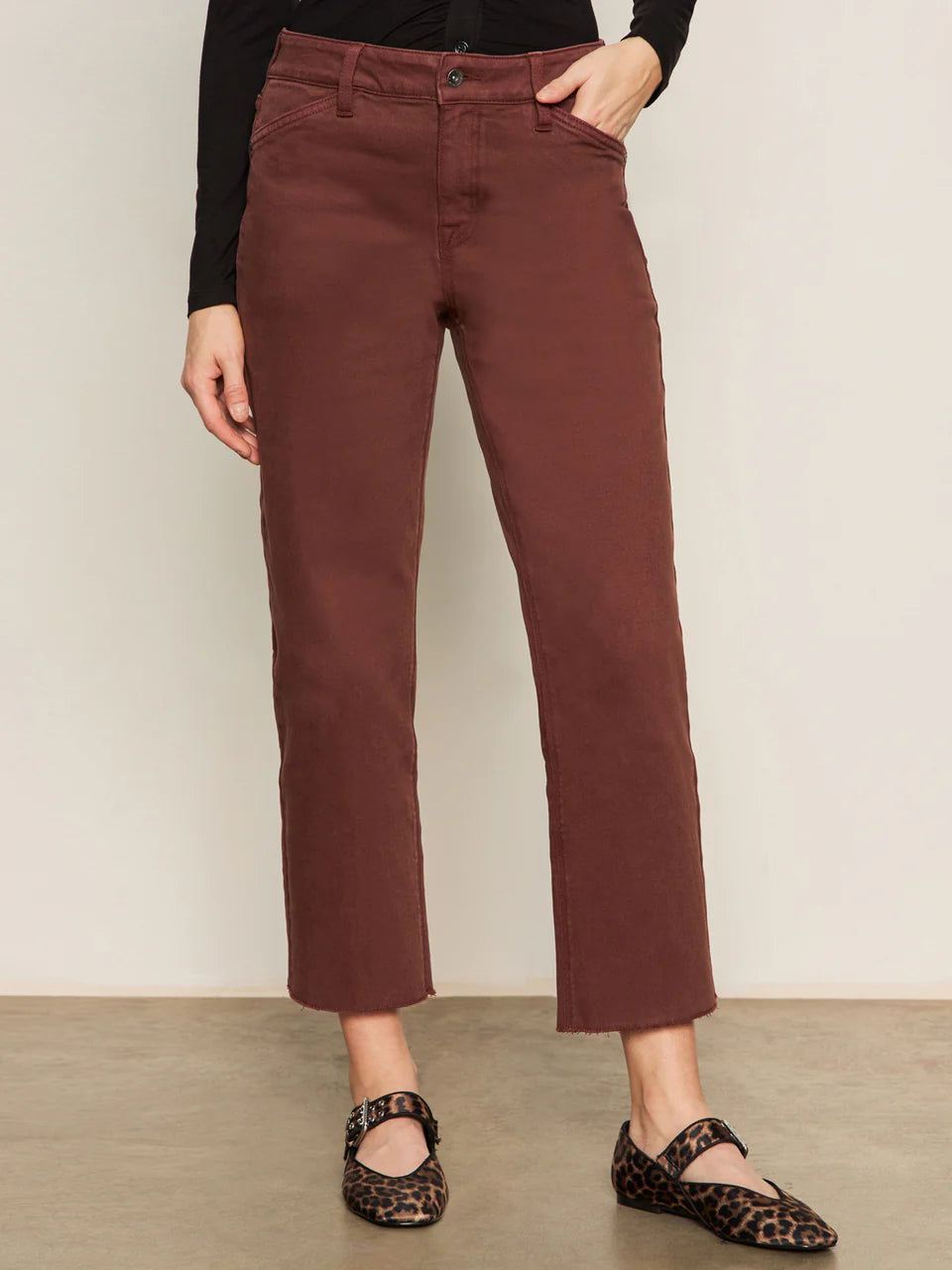 Cadence Straight Crop in Chicory | Sanctuary