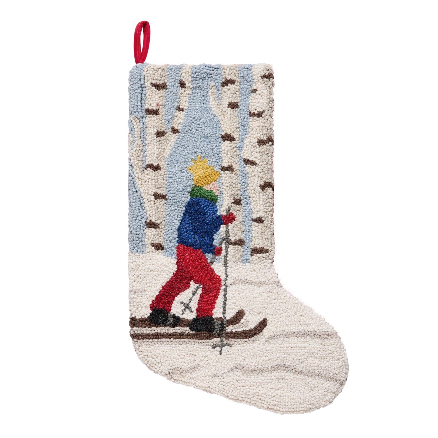 Country Skiier Hook Stocking