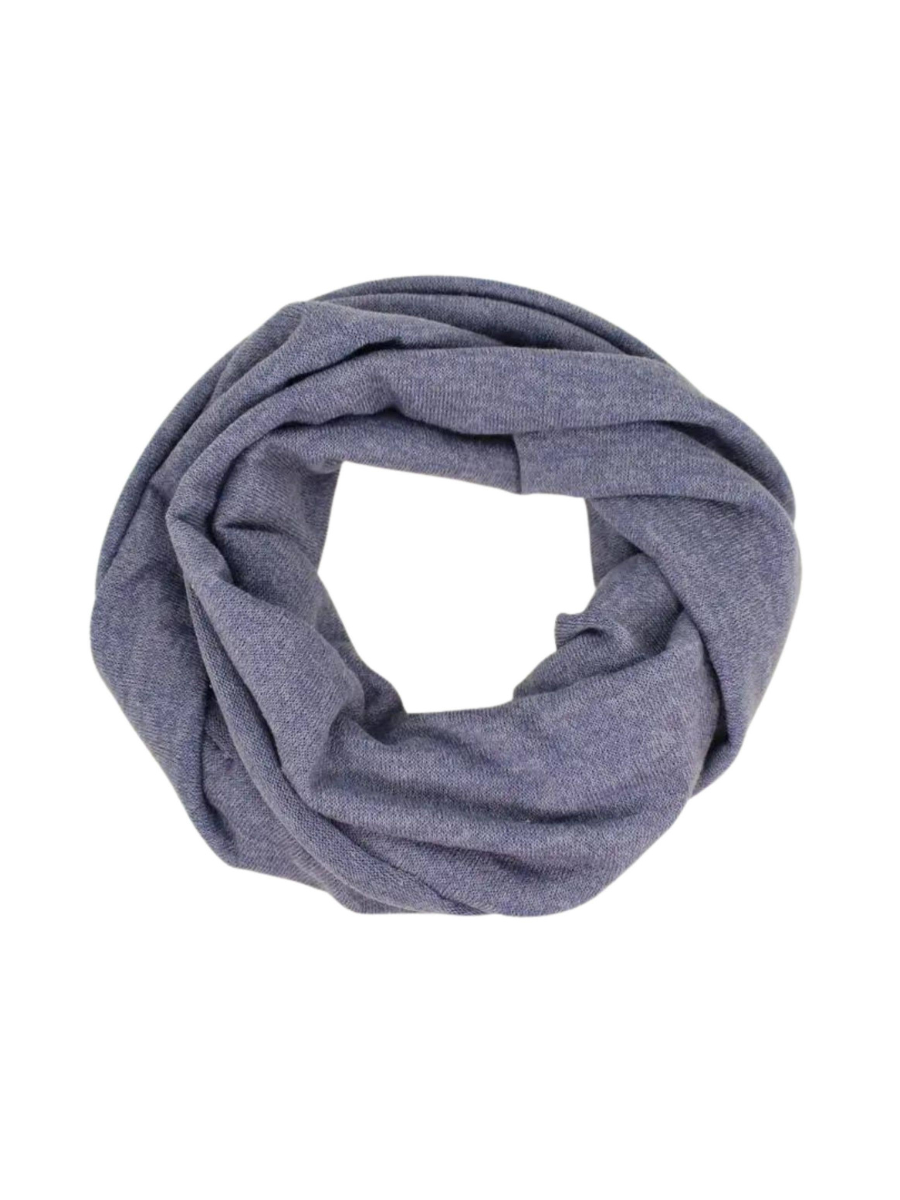 Spring Knit Infinity Scarf in Periwinkle