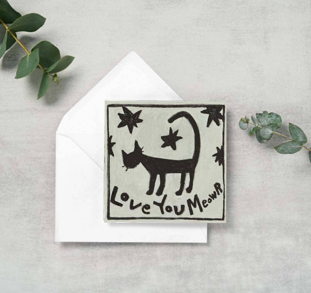 Love You Meowr Enclosure Card