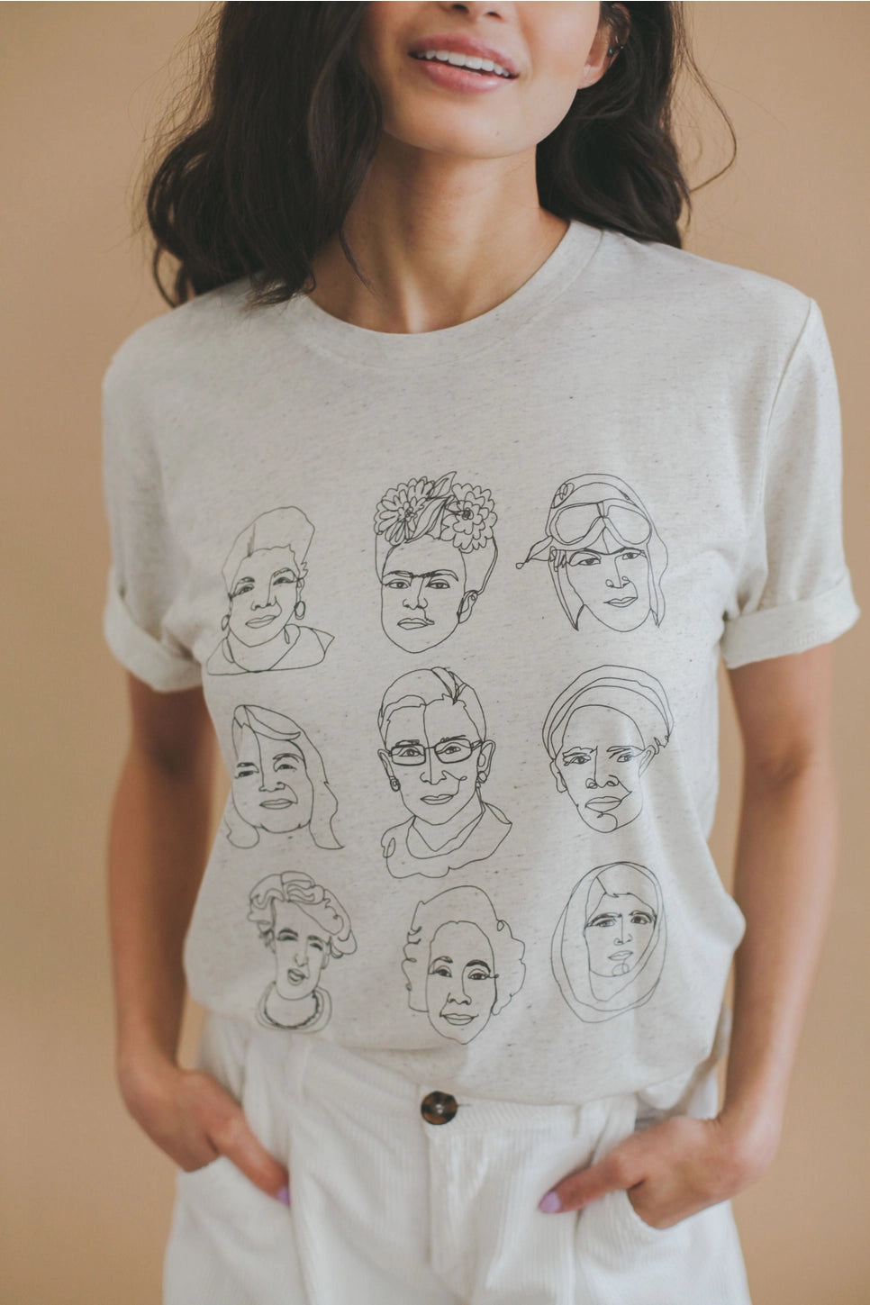 Nine Badasses Tee in Oatmeal