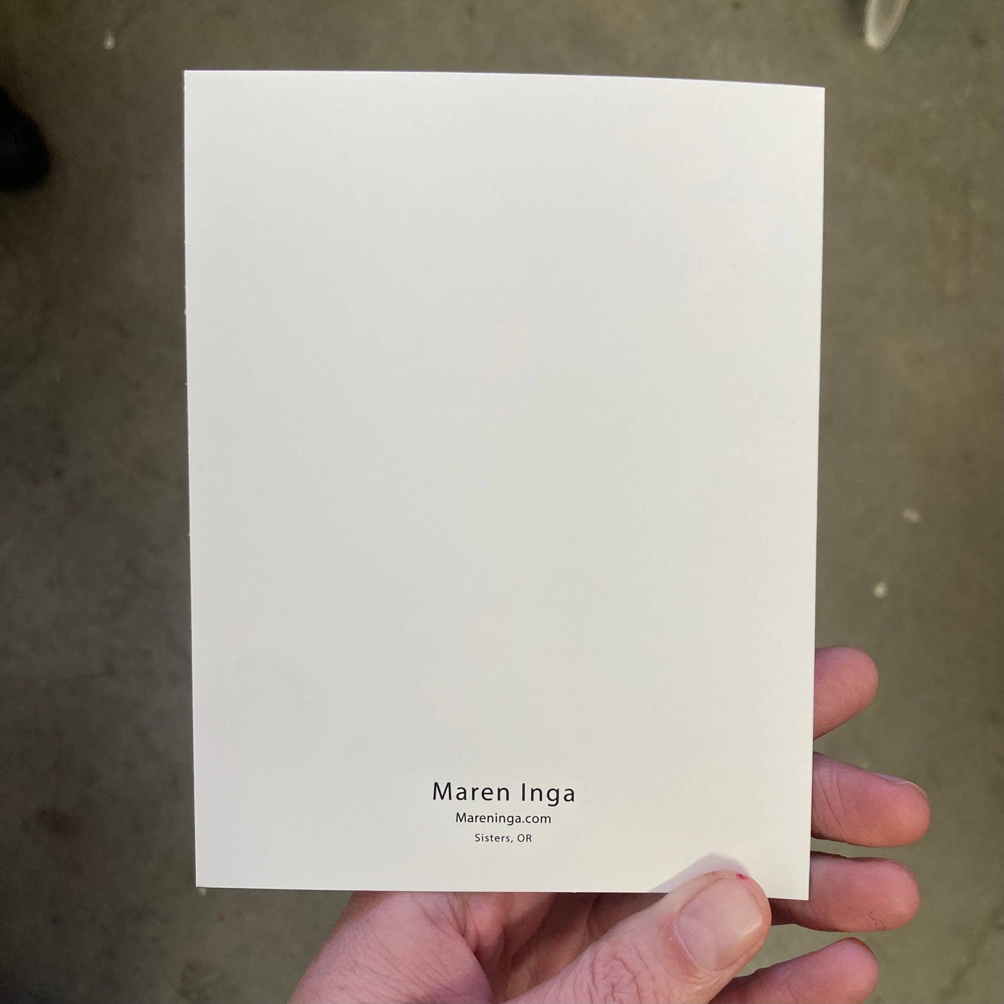 Floral V Blank Card