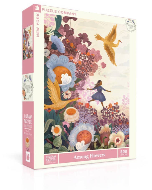Among Flowers 500 Piece Puzzle