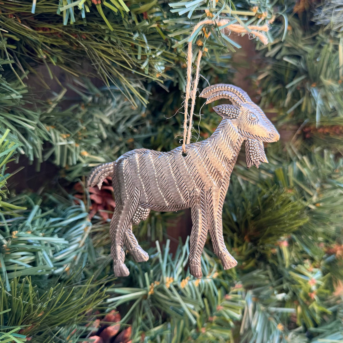 Metal Goat Ornament