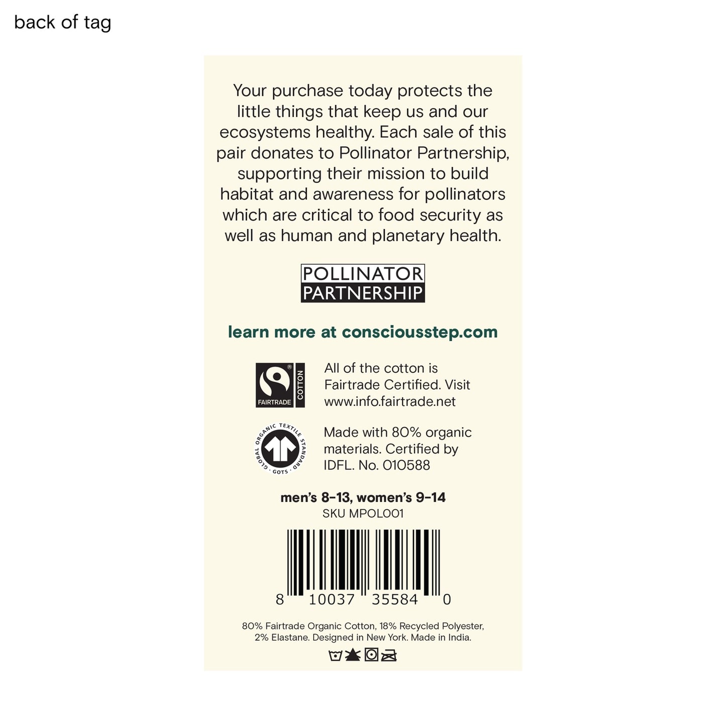 Ankle Socks that Protect Pollinators