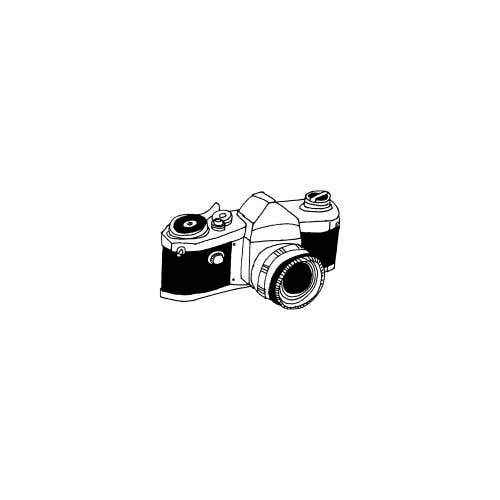 Classic Camera Tattoo Pair