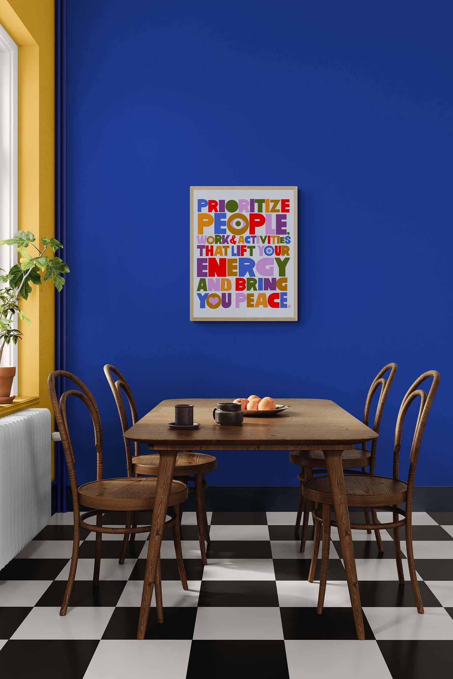 Prioritize Peace 8.5" x 11" Print | Lisa Congdon