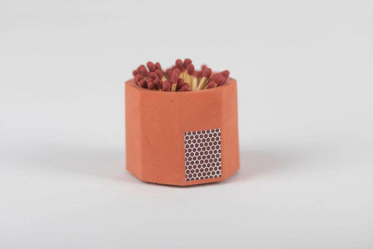 Brick Match Holder with Matches