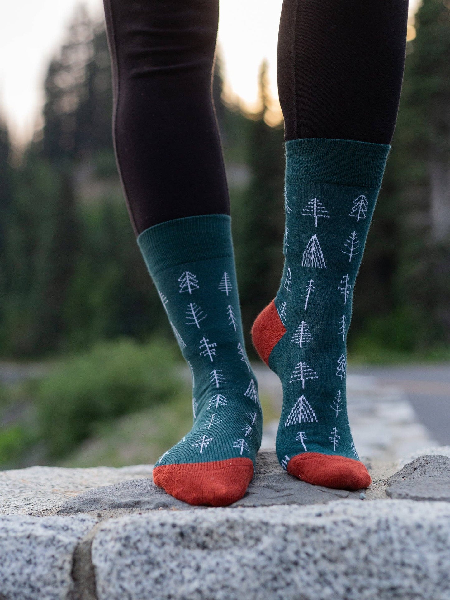Arboretum Green Crew Socks