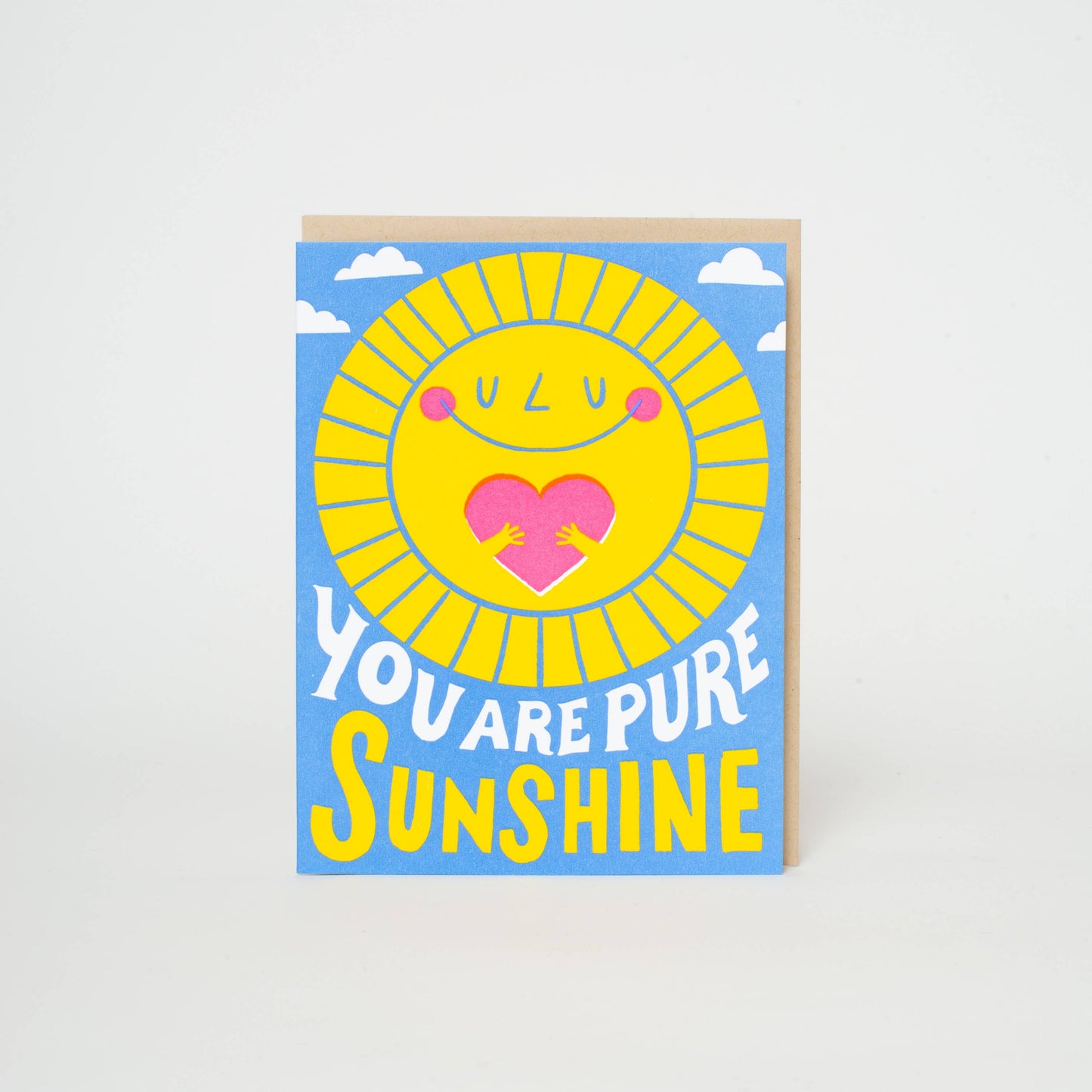 Pure Sunshine Love Letterpress Card